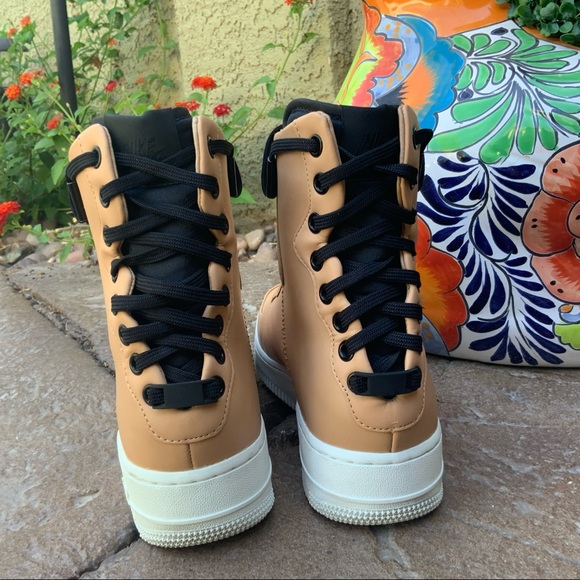 Nike AF1 Rebel XX AO1525-200 Tan Leather Sneaker - Picture 2 of 15